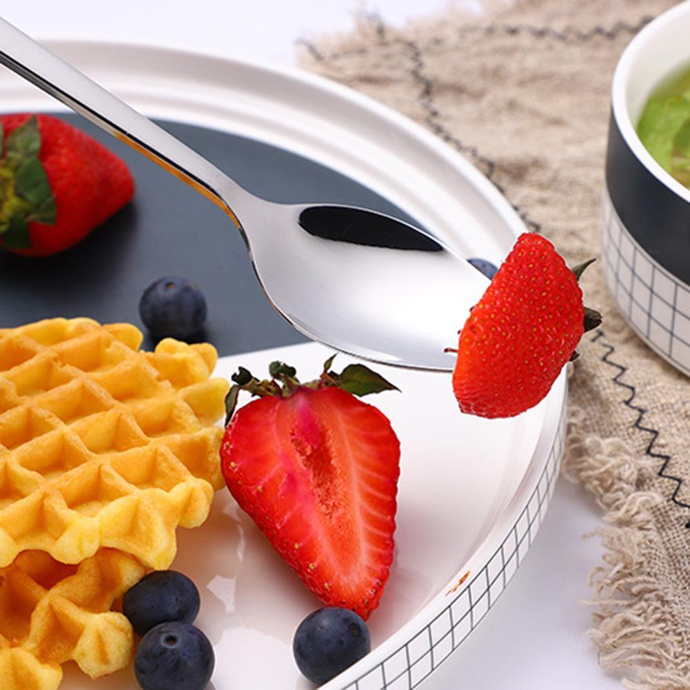 Tenedor multifunción de acero inoxidable 2 en 1, cuchara portátil para Fideos, fruta, ensalada, tenedor de viaje al aire libre, utensilios de cocina, 1 ud.