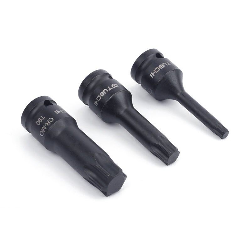 1/2 " torx ster bits dop cr-mo slagschroevendraaier bit  t20-90 torx schroevendraaier bits voor pneumatische elektrische sleutels handgereedschap sets