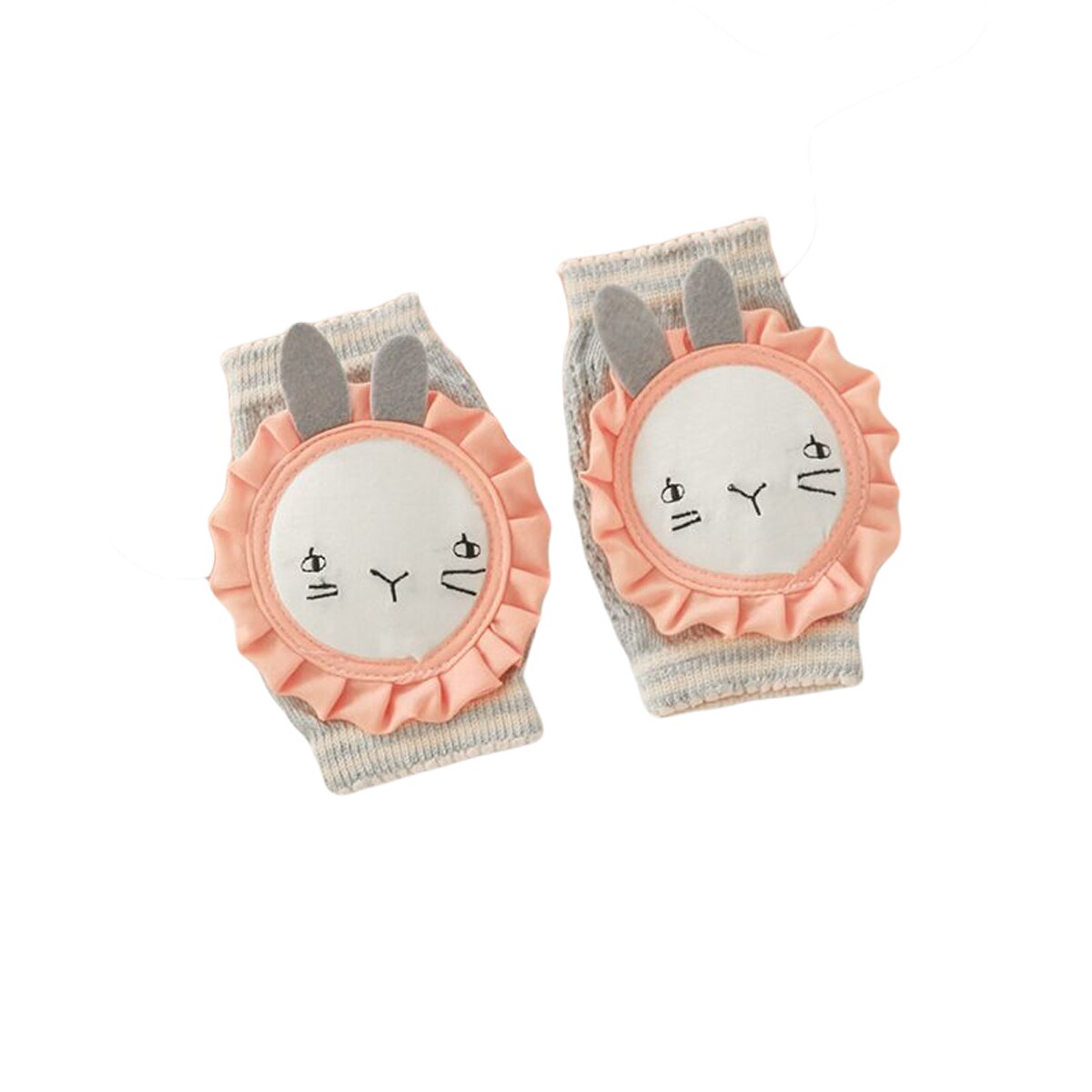 1-5T Baby Knieschijf Patroon Bunny/Puppy/Leeuw Zomer Kinderen Katoen Knie Pad Baby Kruipen knie Pads Mesh Ademende Protector: B