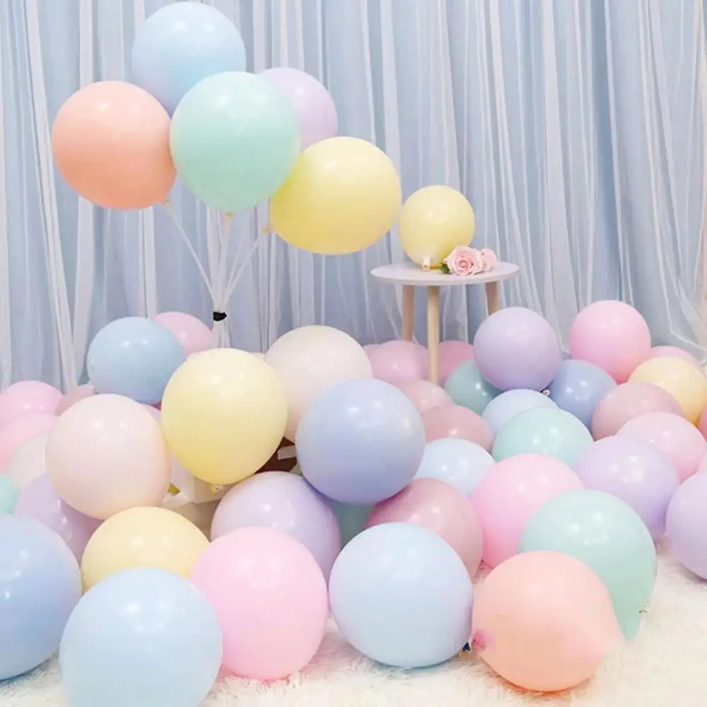 20 stuks gemengde kleuren macaron ballonnen 10 inch pastel regenboog ballonnen macaron ballonnen meerkleurige ballonnen feestdecoraties