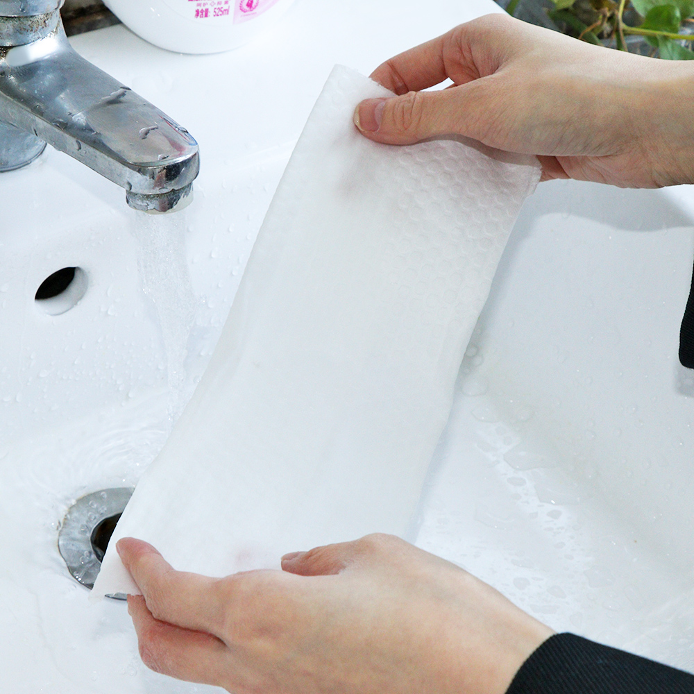 1 Roll Bathroom Paper Tissue Hanging Kitchen Lazy Cleaning Rag Washable Cleaning Wipes Toilet Paper Scouring Pad