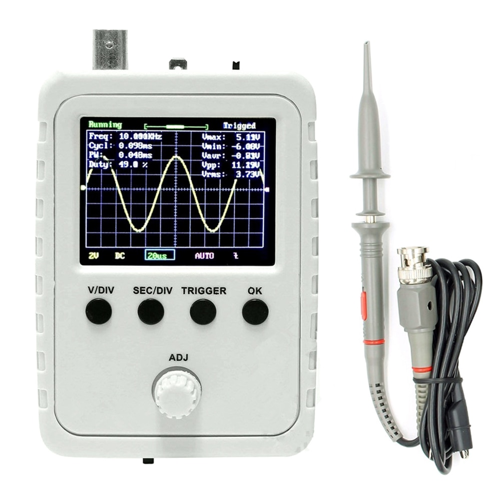 15001K DS0150 Mini Oscilloscope numérique Portable 2.4 pouces écran LCD 12 Bits 1MSa/s avec BNC Probep