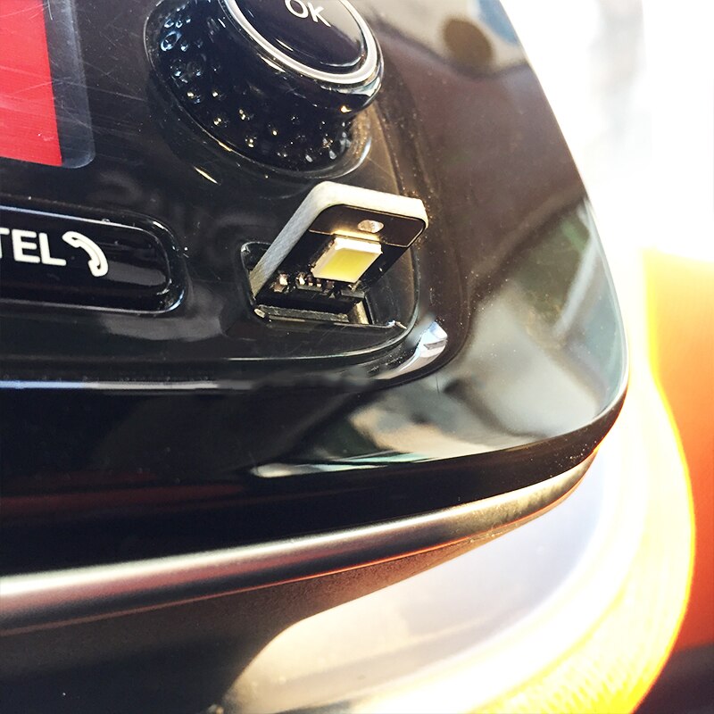 Car LED Mini Single USB Night Light Dual Touch Switch LED Lamp For Smart 451 453 fortwo forfour Universal Interior Accessories