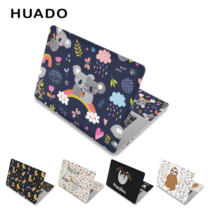 Bonito animal notebook pele 13.3 "15.6" computador portátil adesivo protetora decalque superfície capa para lenovo/dell/macbook