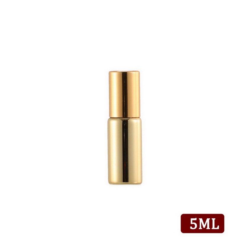 1pc bouteilles d'huile essentielle vaporisateur/rouleau sur acier inoxydable rouleau boule masseur crème pour les yeux parfum rechargeable bouteille vide 5ml 10ml: G332025