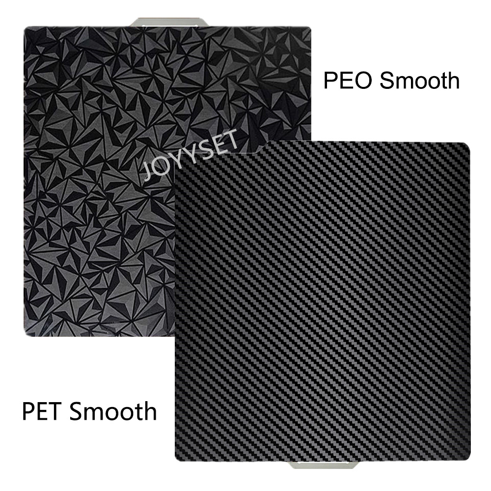 Build Plate for Bambu lab P1P P1S X1C A1 X1E Smooth Spring Steel Sheet PEI PEO PET Heatbed for Bambulab X1 carbon Build Plate: black