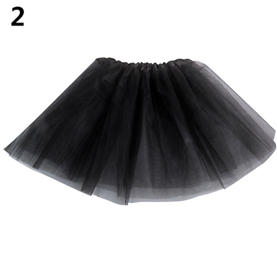 Filles belle Multi couches Tulle taille élastique jupe gonflée Tu tu princesse robe pour enfants fille scène performance