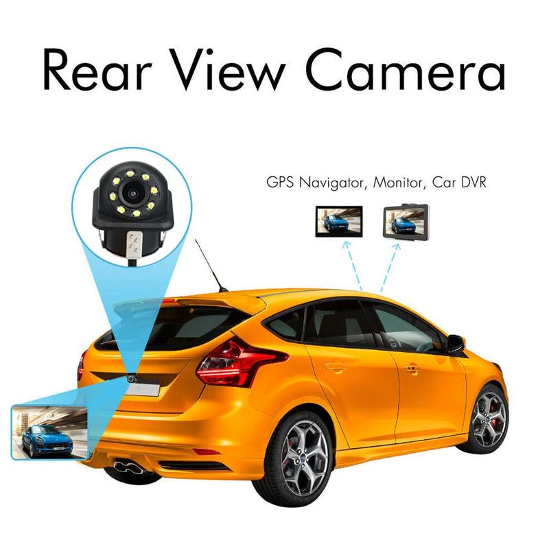 1pz universale macchina Videocamera vista Posteriore auto Telecamera di Retromarcia Posteriore 8 Videocamera per auto Camer K6V9 su Notte tenere sotto controllo di Visione HD Rotonda Parcheggio Rea s8V3