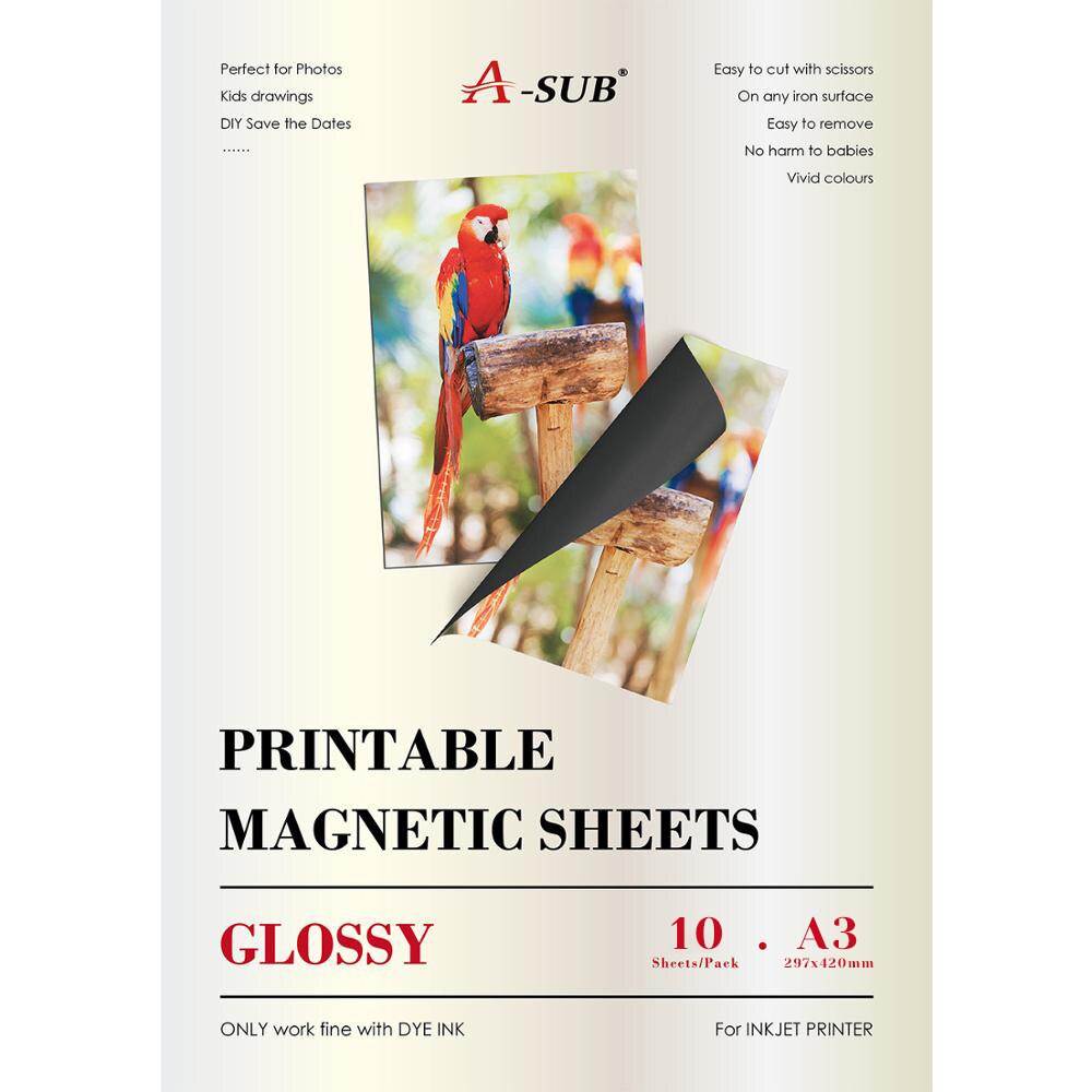 Magnetic inkjet sticker photo paper A3 glossy for inkjet printer
