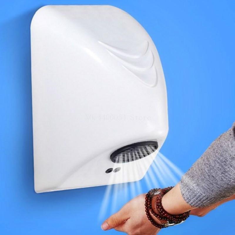 Máquina de secadora a mano automática por inducción eléctrica, máquina de secado rápido por viento y frío de 20 segundos, máquina de montaje en pared compacta para el hogar