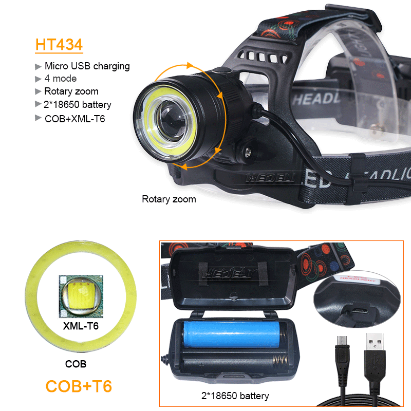powerful Led head lamp xhp70 rechargeable led headlamp xhp 50 cob t6 head torch flashlight 18650 battery waterproof headlight
