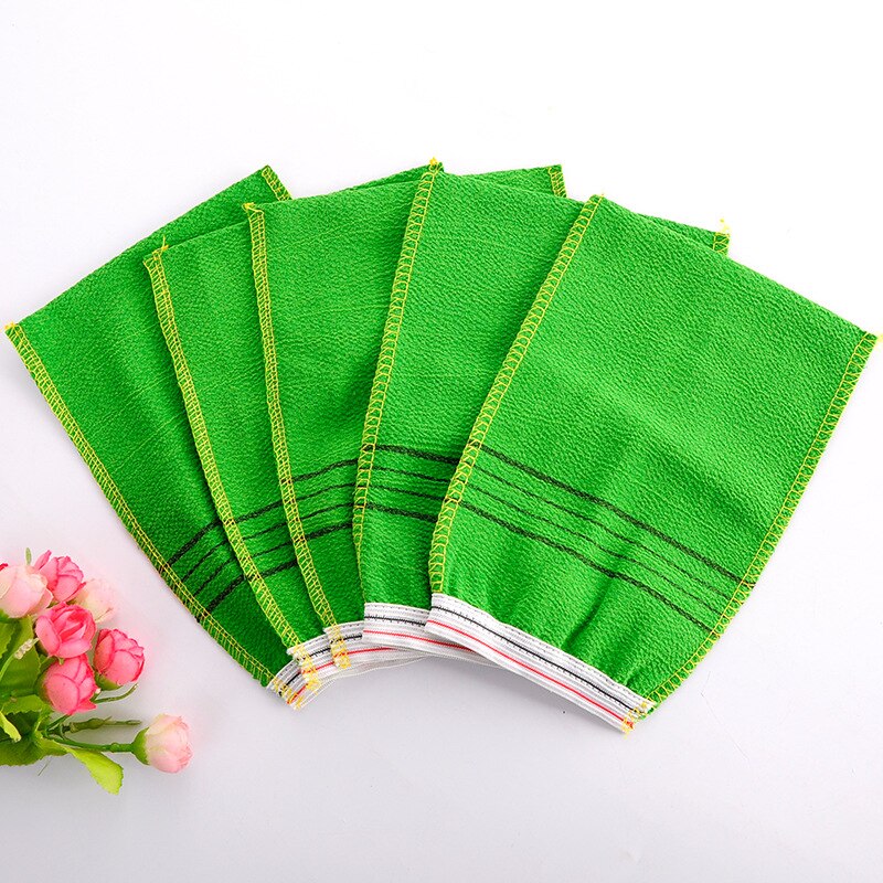 3Pcs Korean Asian Exfoliating Bath Washcloth Body Scrub Shower Wash Cloths Dead Skin Clean Wash Towel Tool
