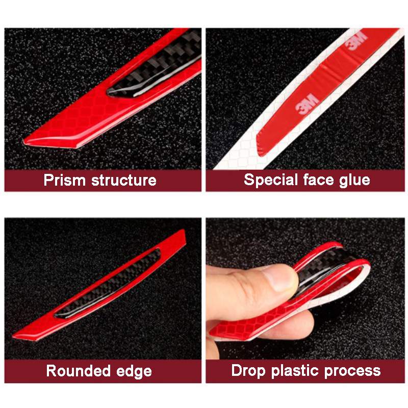4 stks/set Auto Auto Veiligheid Reflecterende Tape Rijden Veiligheid Sticker 2 soorten Deur Anti-collision Waarschuwing Reflecterende Strips Accessoires