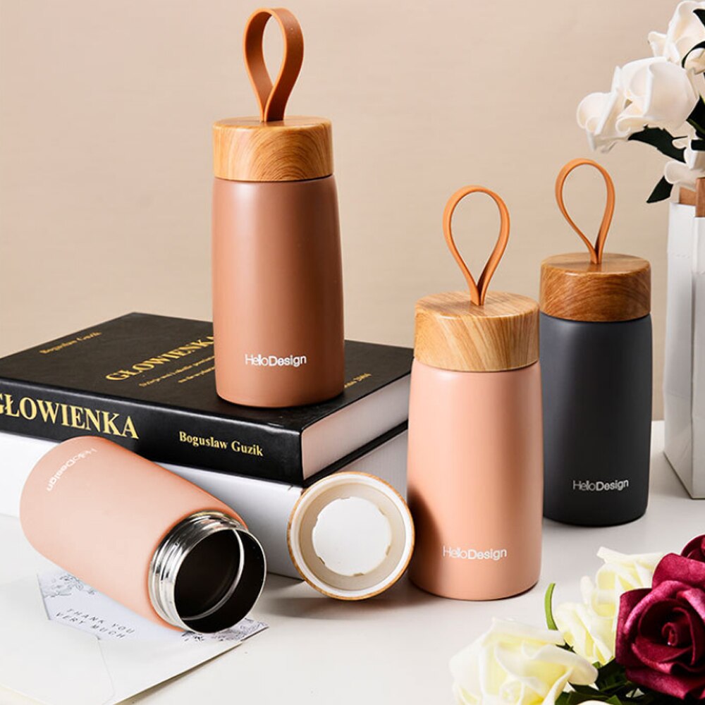 Geïsoleerde Koffie Mok 304 Rvs Tumbler Water Thermoskan Thermoskan Mini Water Fles Draagbare Reizen Mok Thermische Cup
