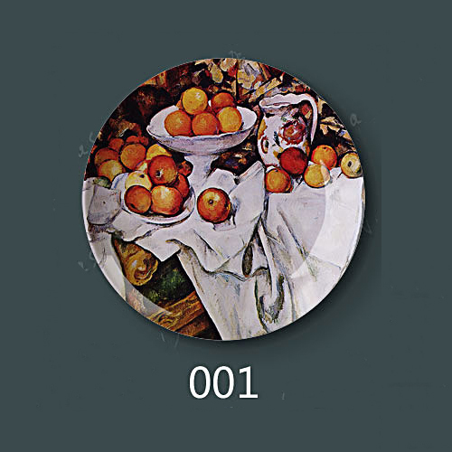 8 "Inch 20.5Cm Diameter Paul Cezanne Schilderen Porselein Decoratieve Thuis Hal Muur Opknoping Plaat Arts Disc: 1