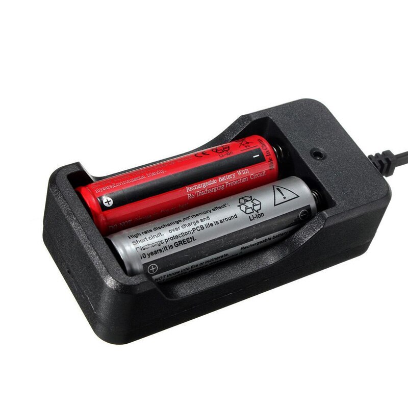 18650 Rechargeable Battery Dual Charger double Slot 4.2V Charger Li-ion Rechargeable BRC for Flashlight Headlight