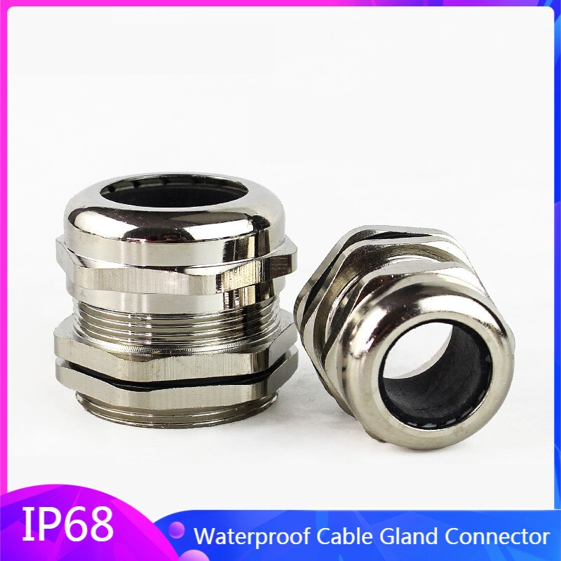 Waterproof Cable Gland Connector IP68 Nickel Plated Brass Metric Cable Split structure M10 M16 M20 M27 M30