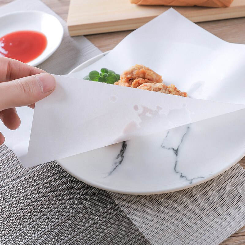 thumbnail image 2 of 100-Pack Oil Absorbing Papers - Kitchen Oil Filter Sheets For Frying & Cooking, 20cm Food Grade Scum Filters 2 of 10