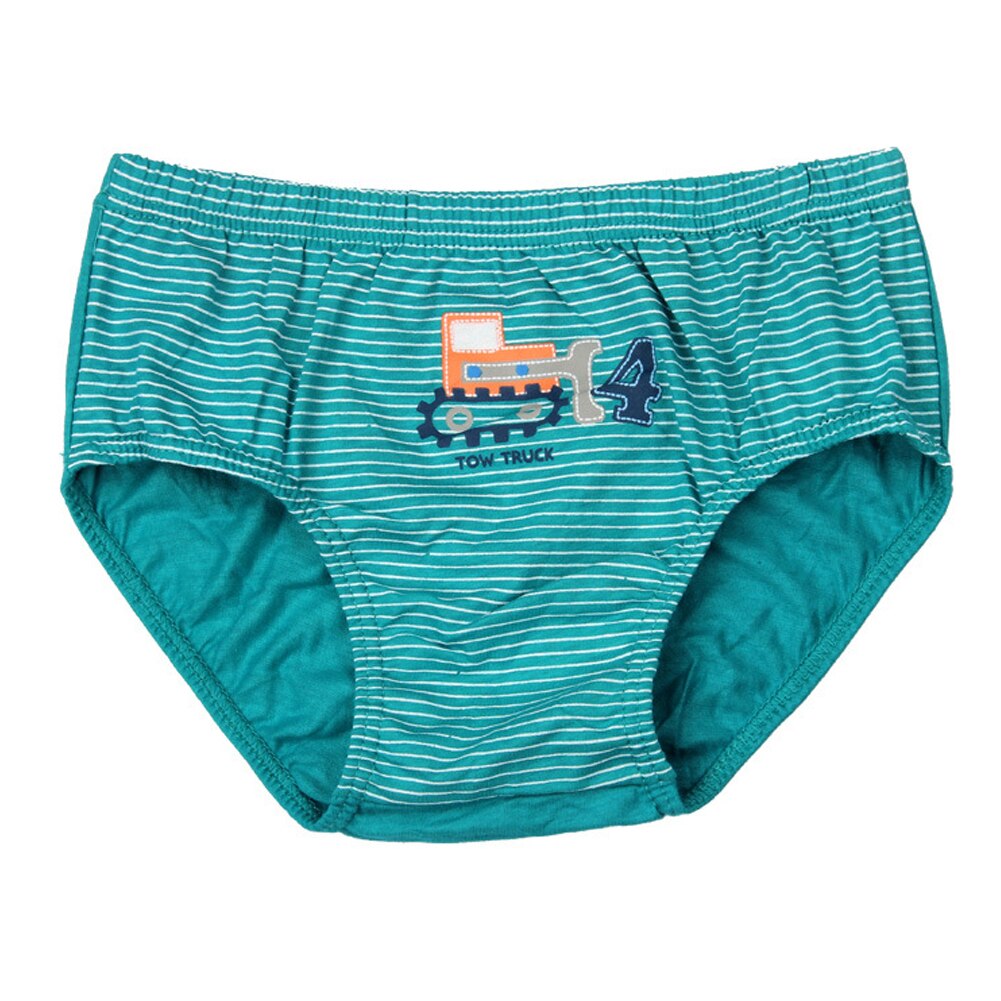 For Boys Children Cute Panties Briefs Cotton Material Striated Comfortable Breathable Soft Truck Numbers Printed Kid Underwear