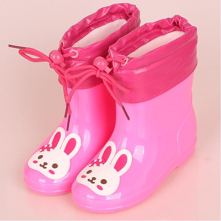 2018New Lente Rubber Laarzen Kinderen Laarzen Voor Meisjes Jongens Kids Cartoon Regenlaarzen Snoep Kleur Antislip Regenlaars Waterdichte Schoenen: pink 2 / 11