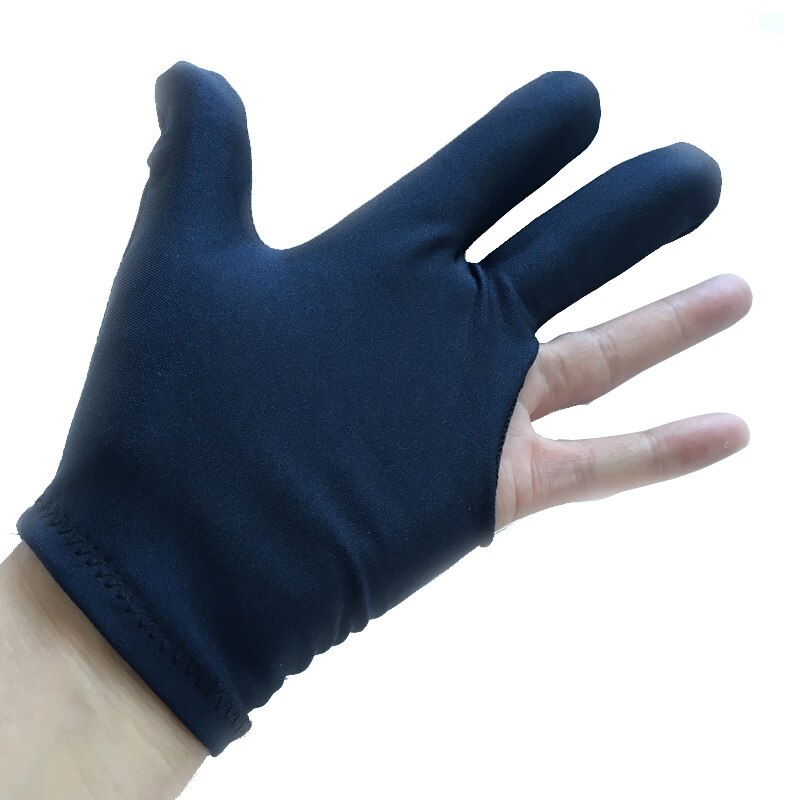 6 uds. Guantes de billar Adam blanco negro rojo piscina tres dedos guantes accesorios de billar de