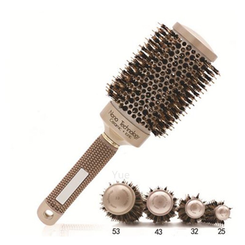 Brosse à cheveux Nano, peigne à canon rond ionique en céramique, outil de coiffure pour Salon de coiffure, 30 #216, 1 pièce/4 pièces, nouveauté