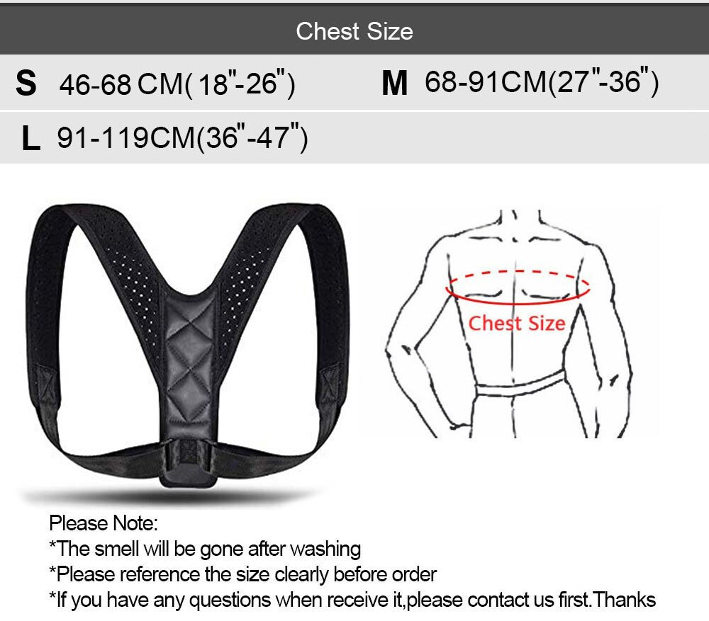 Corrector de postura ajustável apoio para as costas corrector de saúde postura dor cinta suporte cinto cinta modeladora feminina coluna vertebral