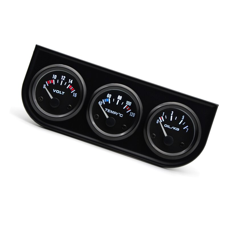 Set Triple Gauge Kit repuestos Sensor eléctrico indicador agua 3 en 1 reemplazo de aceite mecánico