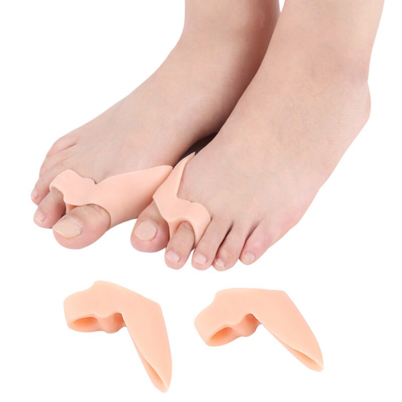 Toe Separator Bunion Corrector Foot Protector Toe Straightener Thumb Silicone Gel Foot Fingers Adjuster Feet Pads Relief Pain: style K-1pair