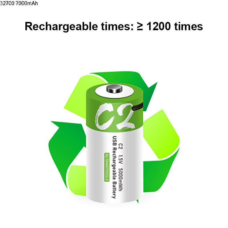 C Size 1.5V 5000mWh Rechargeable Battery Universal Micro USB Charging Batteries Charged Lipo Lithium Polymer Battery