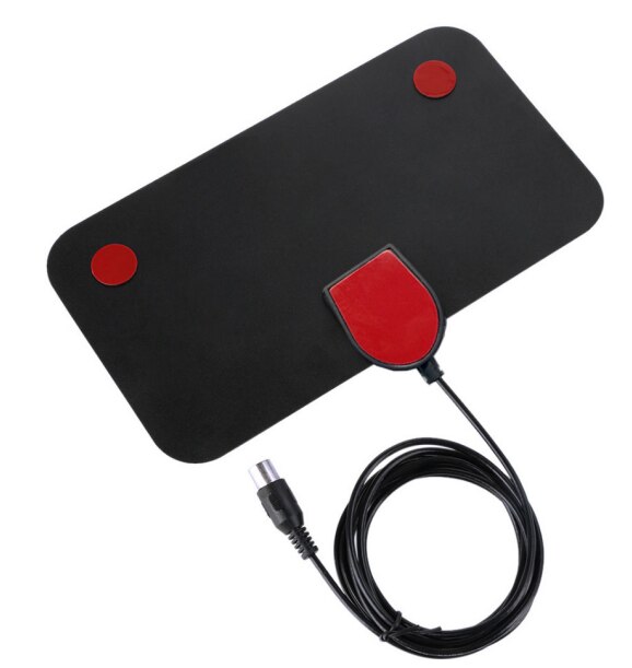 Mini TV mâle 50 Miles Booster actif intérieur HD antenne de télévision numérique antenne 25DB Ga-noir
