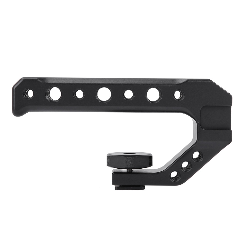 UURIG R005 Universal DSLR Camera Rig Hand Grip Camera Top Handle Cold Shoe Mount 1/4''&3/8'' Holes Aluminum Alloy Camera Handle