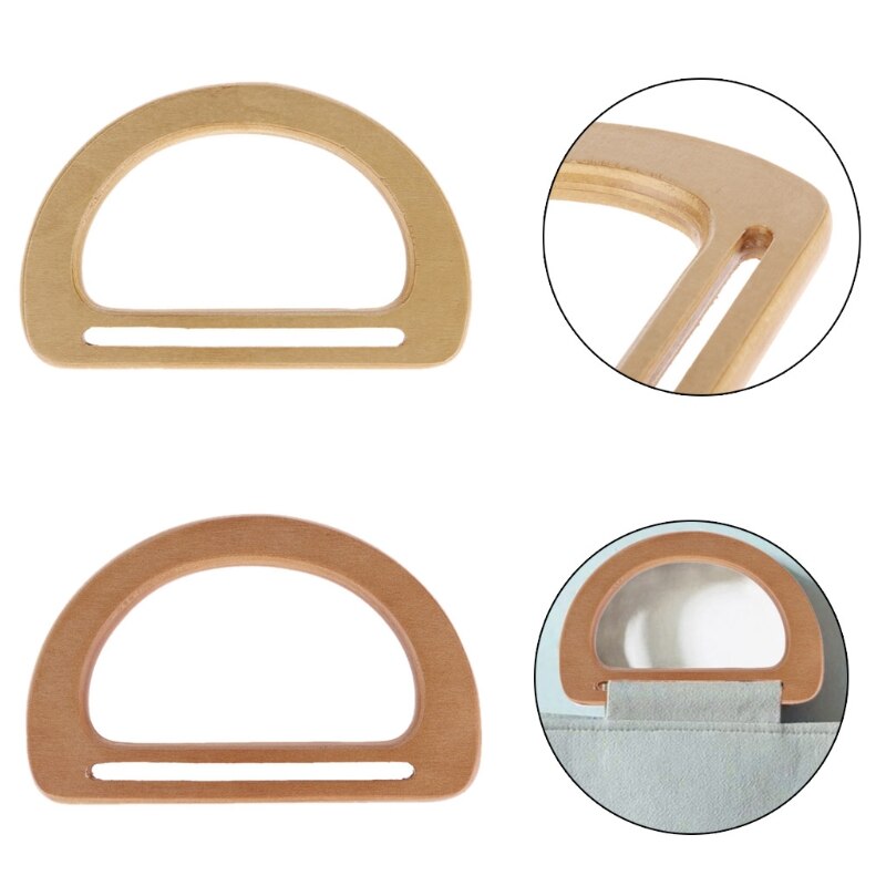 Reemplazo de mango de bolso de madera, accesorio para manualidades, fabricación de bolsos, compras,