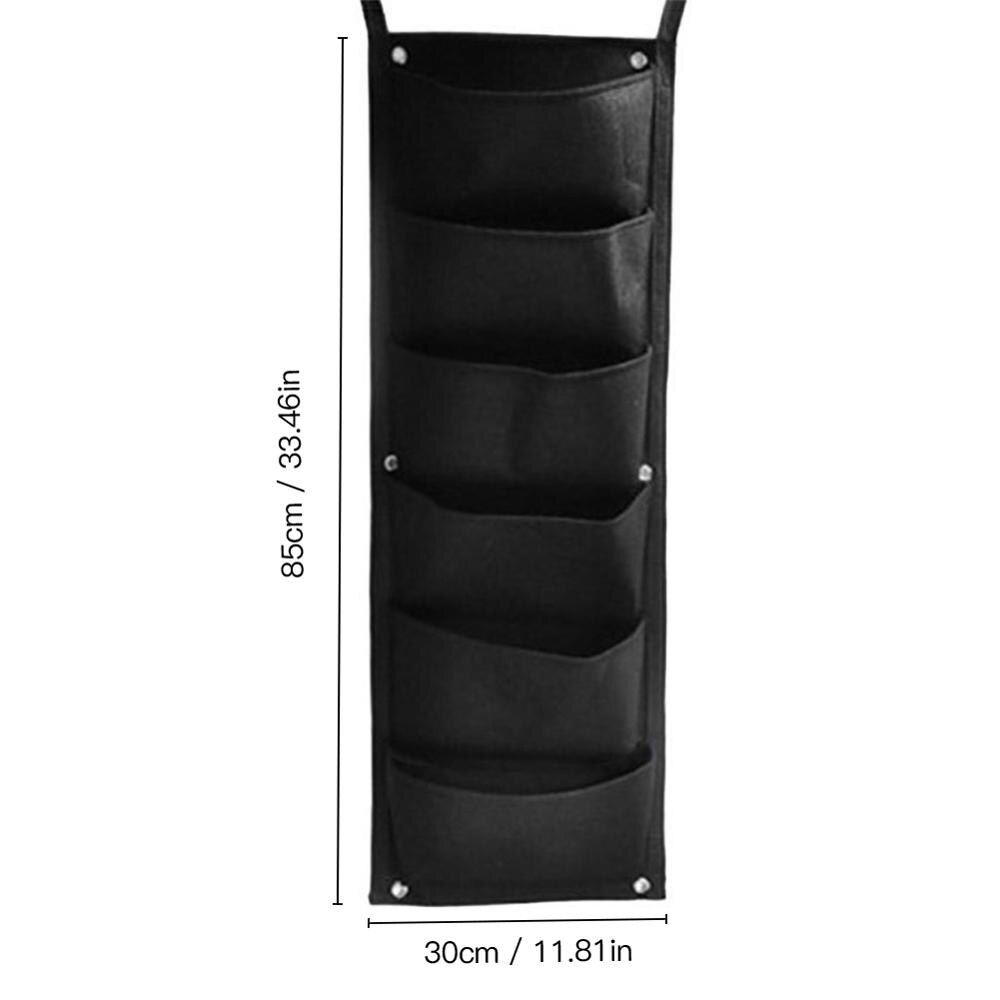 4/6/7 bolsillos colgando de la pared de verde bolsas planta crecer jardín vertical macetero viviendo bolsa de jardín bolsas de suministros: 6 Pockets