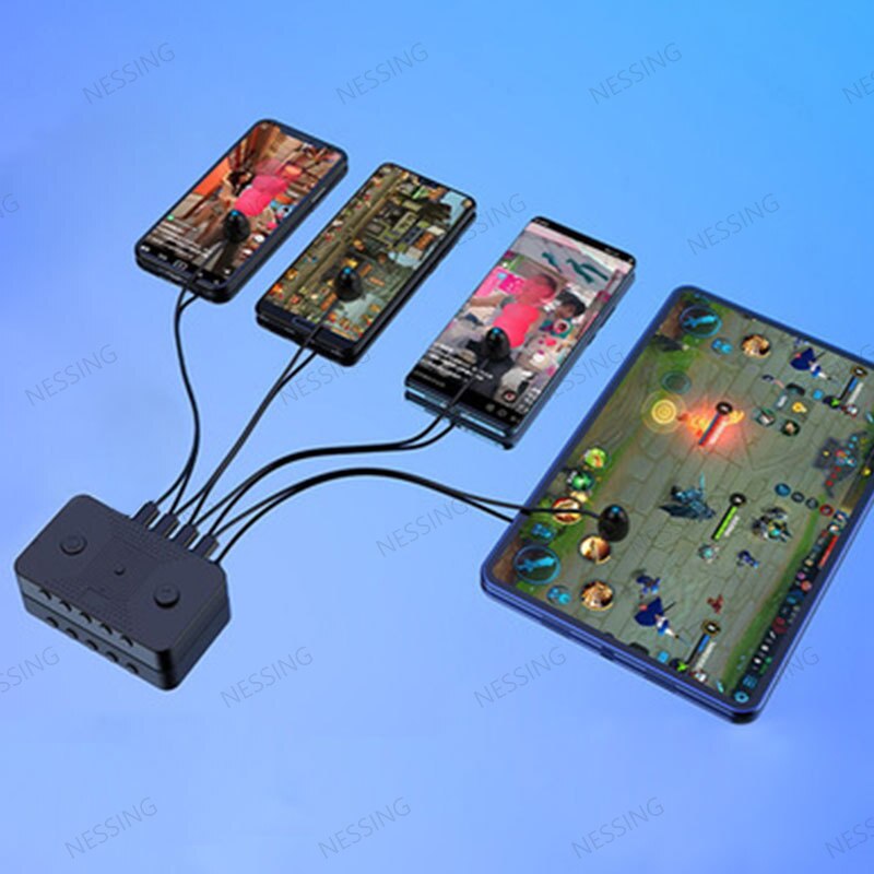 Universal Screen Clicker Mute Phone screen auto clicker physical linker Game Screen Touch Automatic connection For Android IPad8: 4 clicker