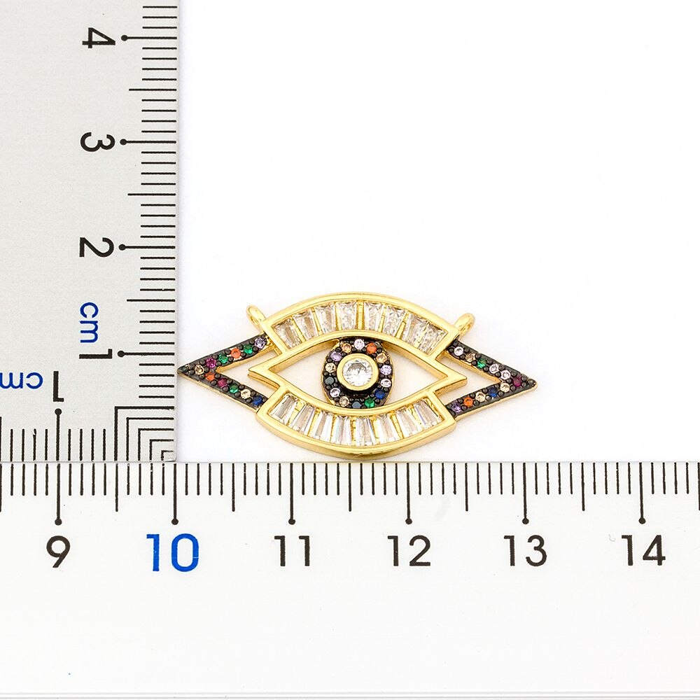 Classic Kubieke Koperen Zirconia Micro Pave Cz Stone Evil Eye Ketting Turkse Amulet Kettingen Voor Vrouwen Mannen Bescherming Sieraden