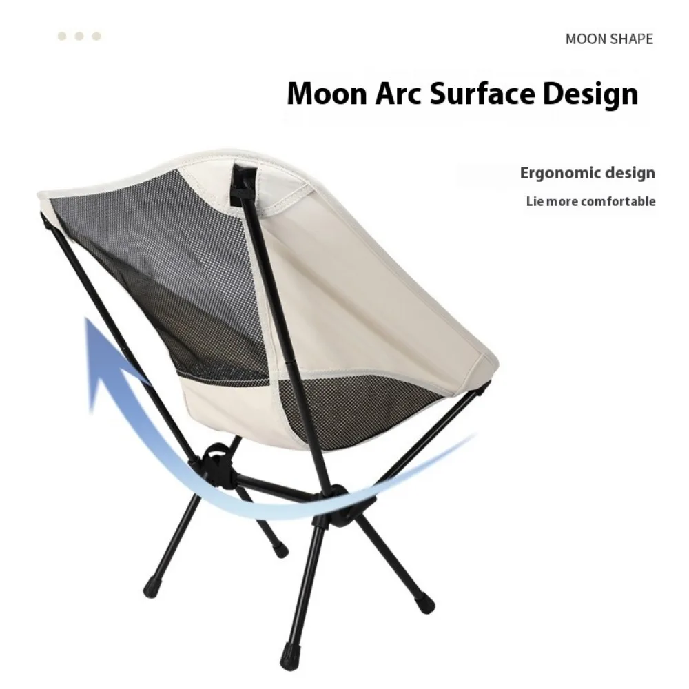 Buitenstoel Strandstoel Ultralichte opvouwbare campingstoelen Reisstoel Strandpicknick Maanstoelen en lichtgewicht kampeergereedschap
