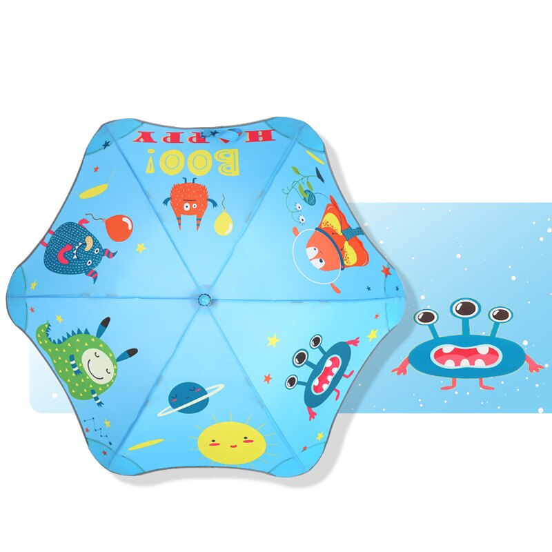 Cartoon Kinderen Paraplu Voor Meisjes Jongens Leuke Cartoon Kinderen Paraplu Creatieve Lange Handvat Dier Paraplu School Lichtgevende Parasol: 8