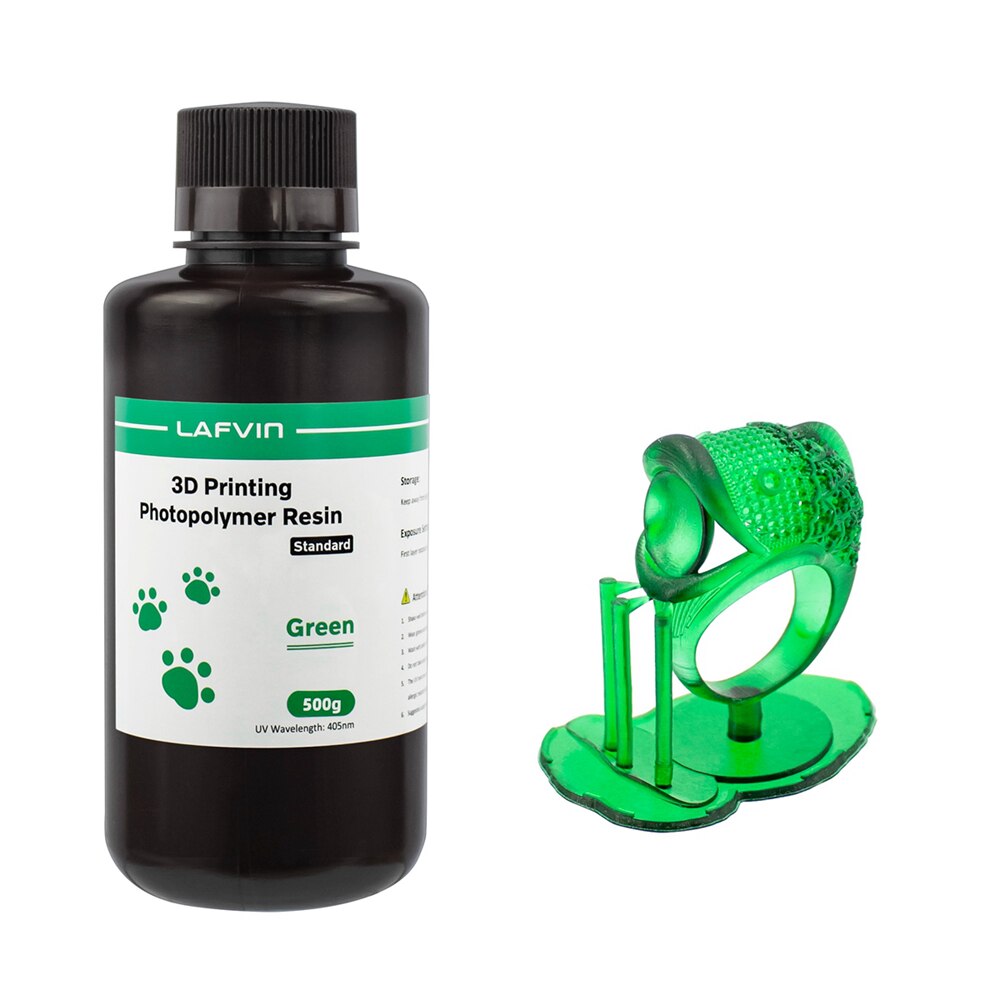Lafvin 3D Printer Printing Rapid Hars 405nm Lcd/Sla/Dlp Uv Curing Harsen Fotopolymeer Uv Hars Vloeibare Groene 500G/1Kg
