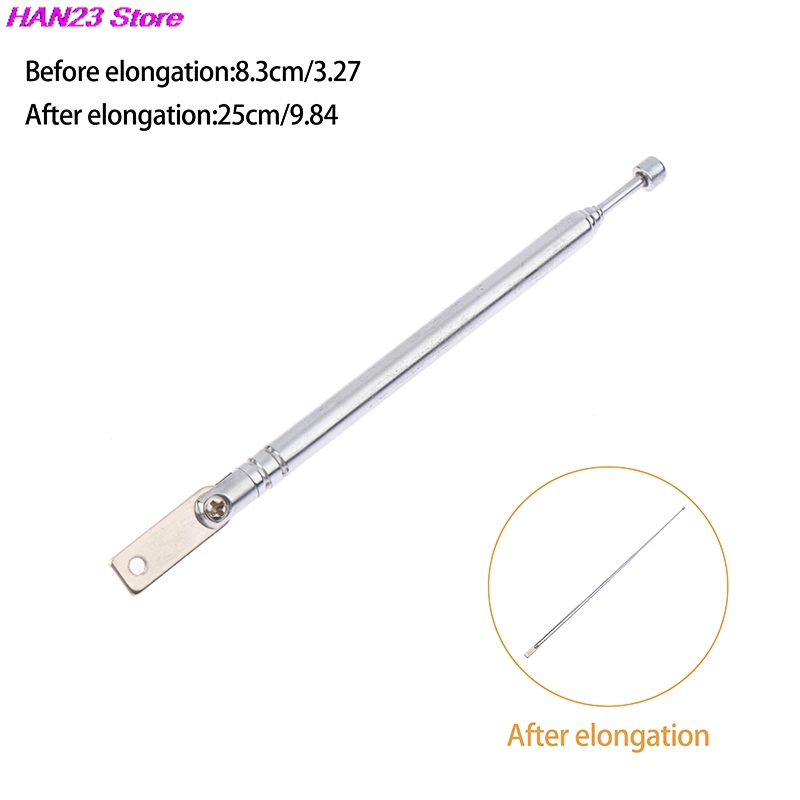 Radio Antenna Telescopic Antenna 5 Sections Inner Pin Connector M2.5 For FM Radio Remote Control Aerial 56mm To 178mm 5248-5 1PC
