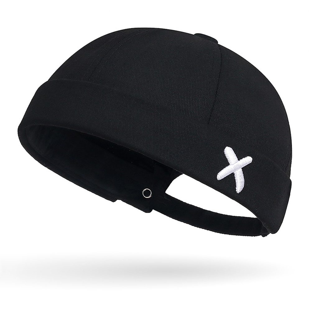 Denim Docker Cap Brimless Hat Solid Skullcap Solid Color Sailor Cap Beanie Hats Men Women Bucket Cap Adjustable Dad Hat