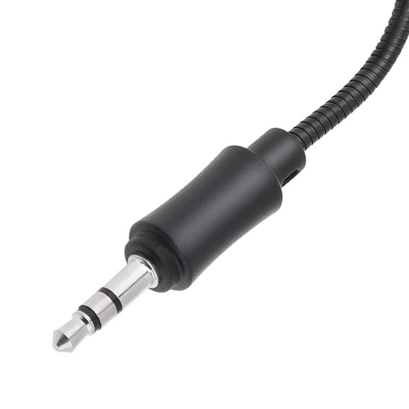 Black Mini 3.5mm Mic Flexible Microphone Game Capacitance 2.1 Microphone Boom Fit for Mobile Phone / PC / Laptop Notebook