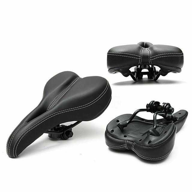 Selle de vélo ajourée en Gel Extra souple pour vtt, accessoires de cyclisme: Black