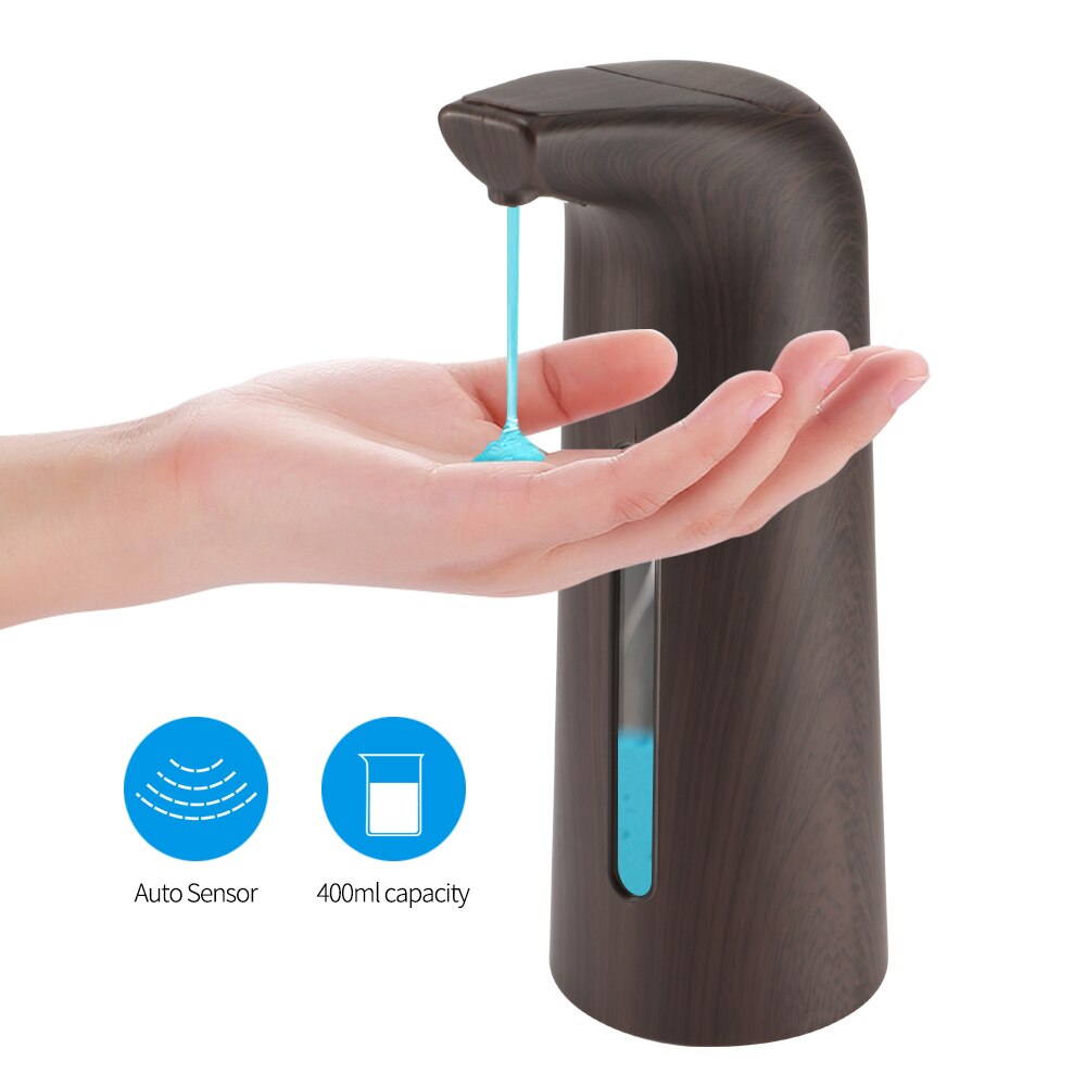 400ML Automatic Soap Dispenser Hand Free Touchless Sanitizer Bathroom Dispenser Smart Sensor Liquid Soap Dispenser For Kitchen: 1
