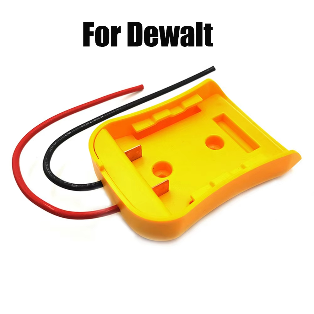 Battery Adapter for Milwaukee M18 XC18 18V Li-Ion Battery DIY Power Tool Battery Converter 12 Awg Wires Connector Conversion: Brown