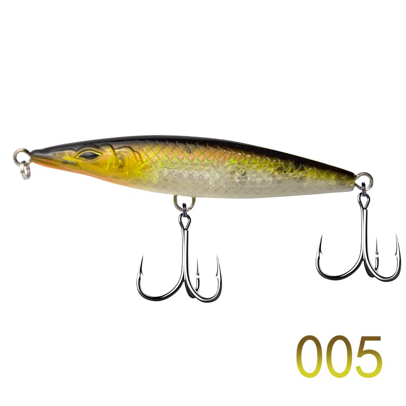 Leurre de pêche pour poissons de mer 90/110/130 mm,appâts flottants de type Wobbler, Topwater, 117, DT3002,: 005 / 110mm 16.5g