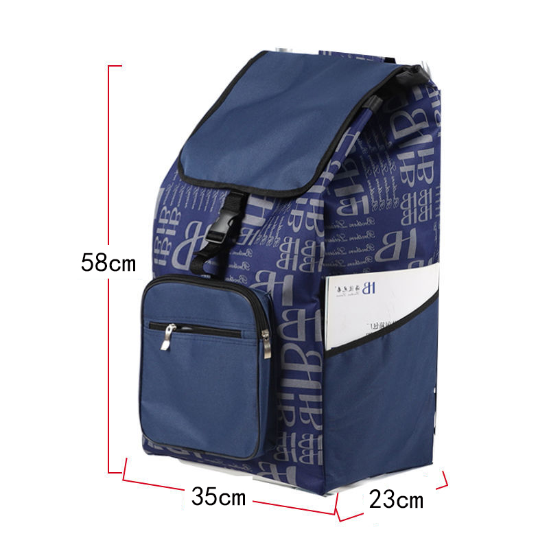 Storage Bags for Trolley Shopping Cart Woman Market Purchase Basket Trailer Portable Cart Large Luggage Bags Foldable Handbag: light yellow