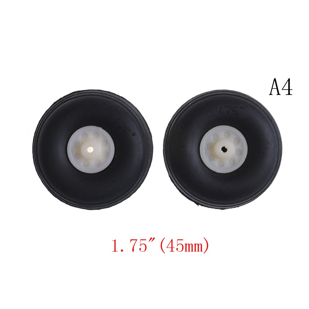 2 teile/los Schwanz Rad Gummi PU Kunststoff Hub 1 "-3,5" Zoll Für RC Flugzeug Ersatzteile: Size 4