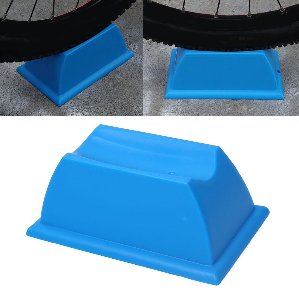 Bike Bicycle Front Wheel Turbo Trainer Training Riser Support Block Accessory: Blue