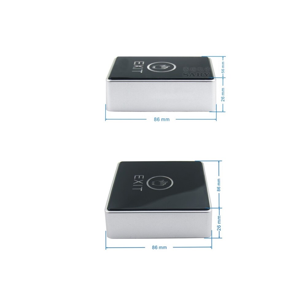 Push Touch Exit Button Door Eixt Release Button for access Control System for Home Security Protection With LED Indicator